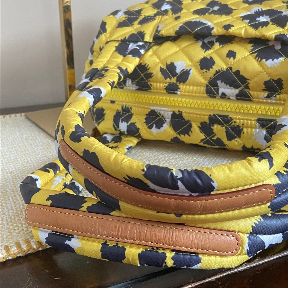 MZ WALLACE- Medium Sutton Deluxe Bag, Yellow Leopard - Picture 8 of 14